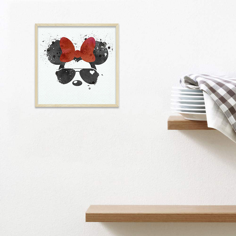 Minnie'S Sunglasses 30*30CM(Canvas) Full Round Drill Diamond Painting