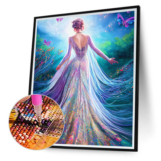Mermaid Princess 30*40CM(Canvas) Full Round Drill Diamond Painting