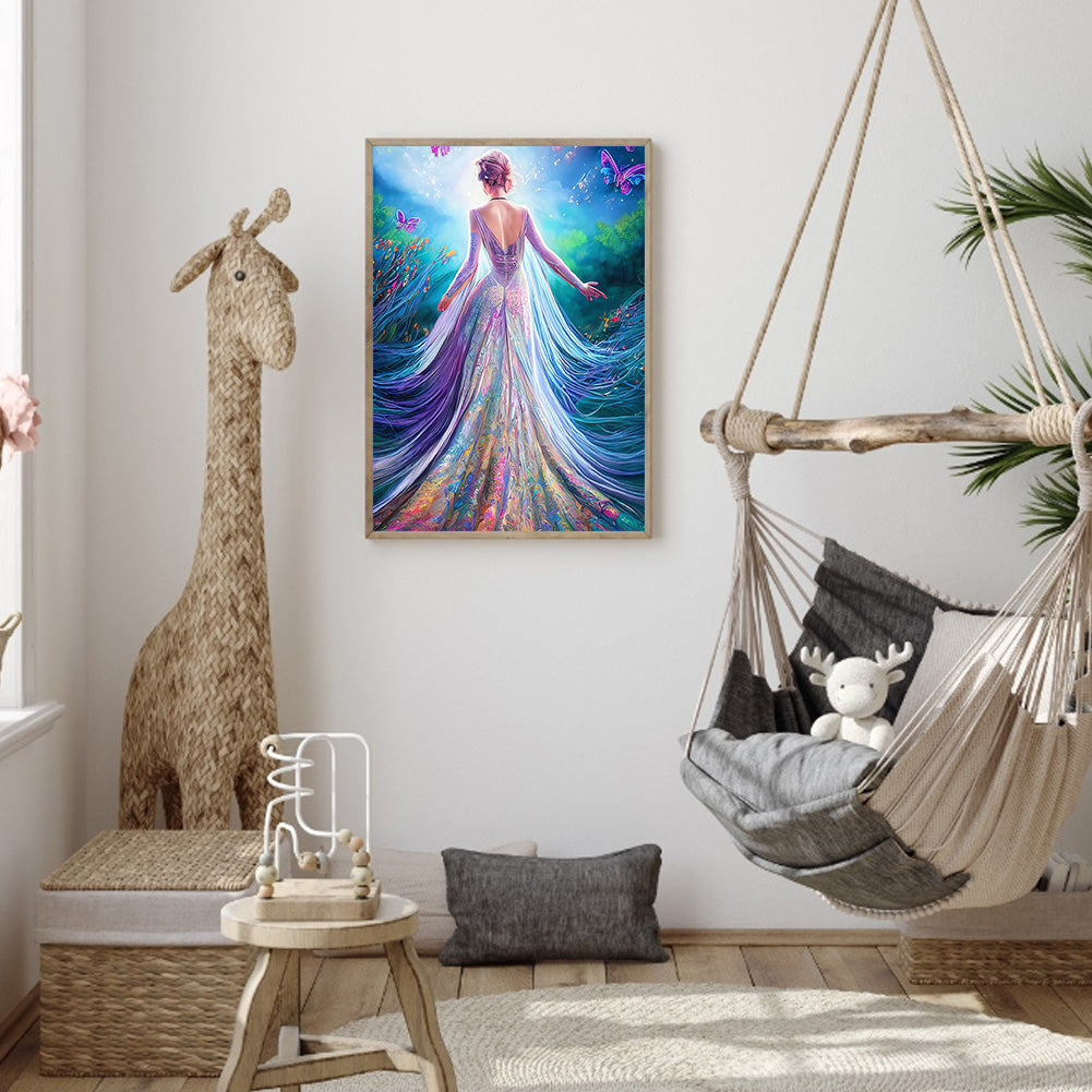 Mermaid Princess 30*40CM(Canvas) Full Round Drill Diamond Painting