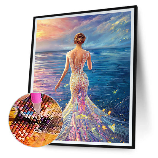 Mermaid Princess - Full Round Drill Diamond Painting 30*40CM