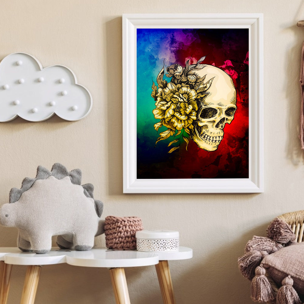 Skeleton 30*40CM(Canvas) Full Round Drill Diamond Painting