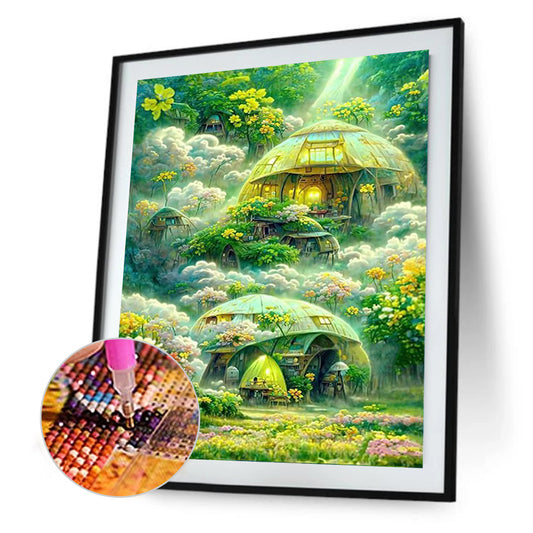Fantasy Castle - Full Round Drill Diamond Painting 30*40CM