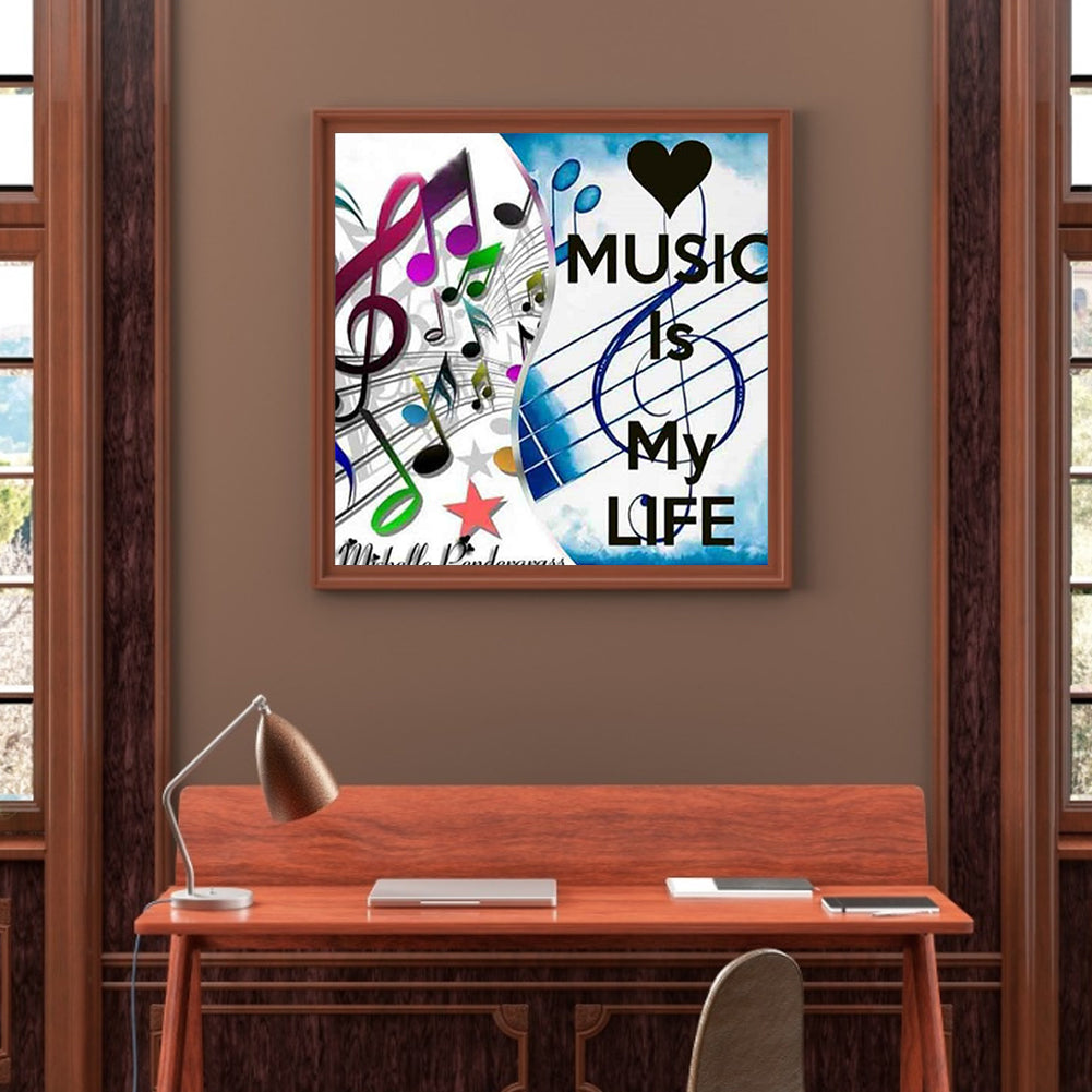 Note - Full Round Drill Diamond Painting 50*50CM