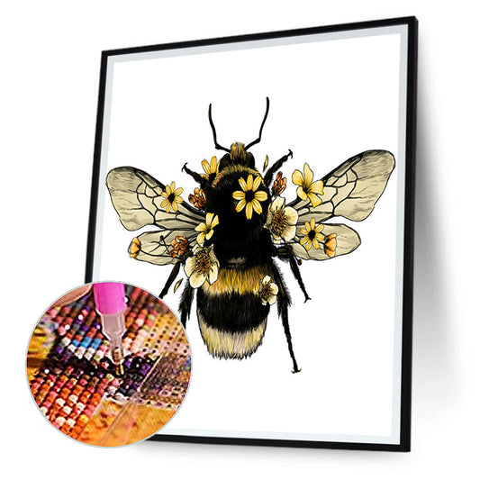 Bee - Full Round Drill Diamond Painting 40*50CM