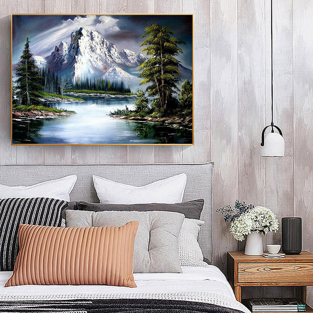 Alpine Forest - Full Round Drill Diamond Painting 60*50CM