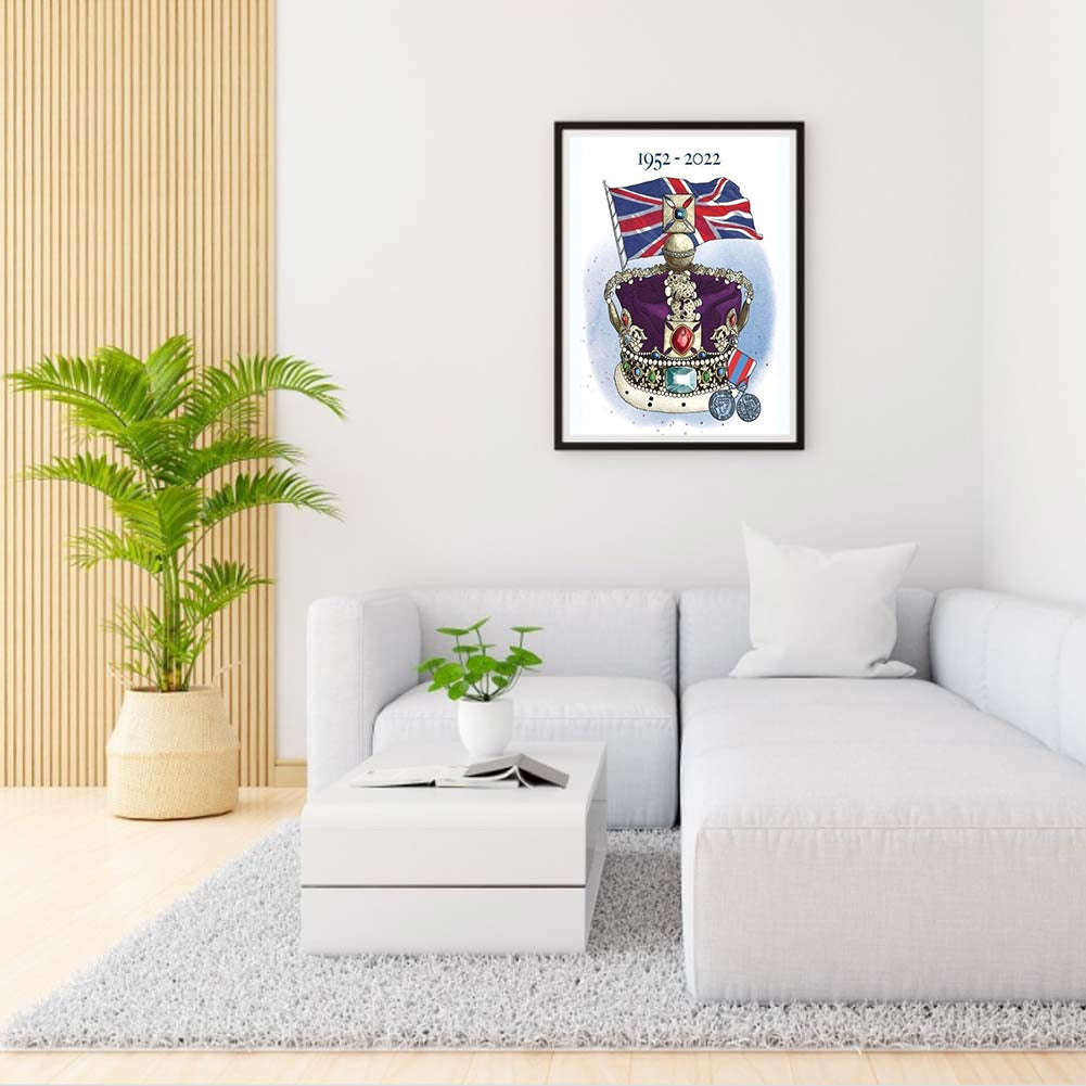 Queen'S Crown - Full Round Drill Diamond Painting 30*40CM