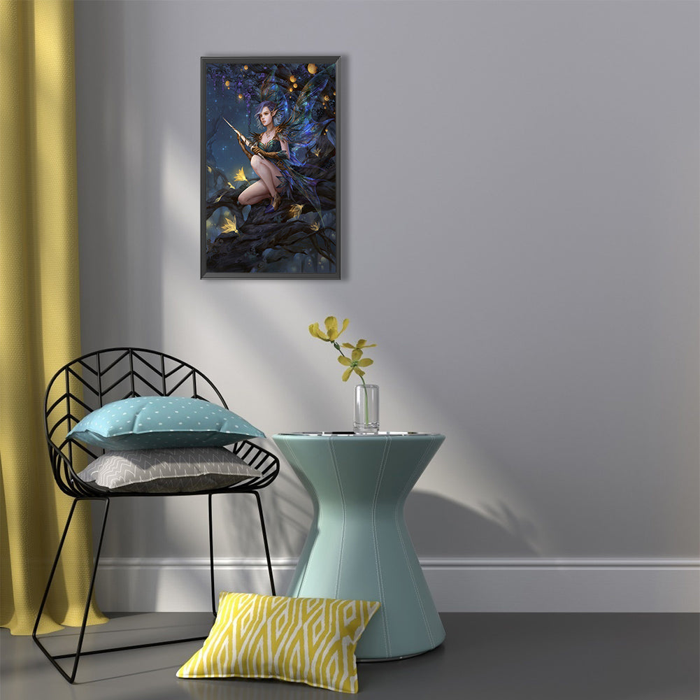 Winged Goddess - Full Round Drill Diamond Painting 40*60CM