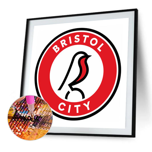 Bristol City Football Club - Full Round Drill Diamond Painting 30*30CM