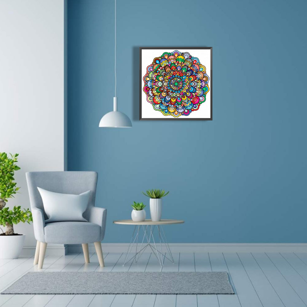 Mandala - Full Square Drill Diamond Painting 30*30CM