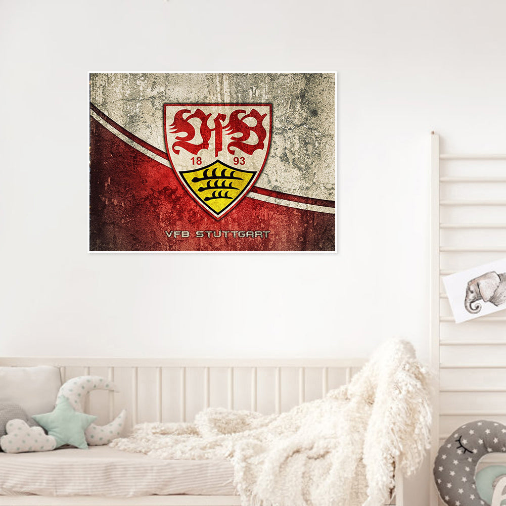 Stuttgart Football Team Logo - Full Round Drill Diamond Painting 40*30CM