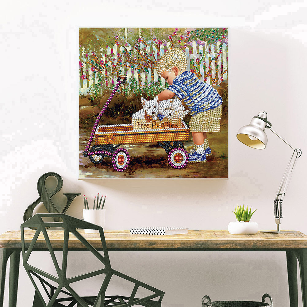 Child - Special Shaped Drill Diamond Painting 30*30CM