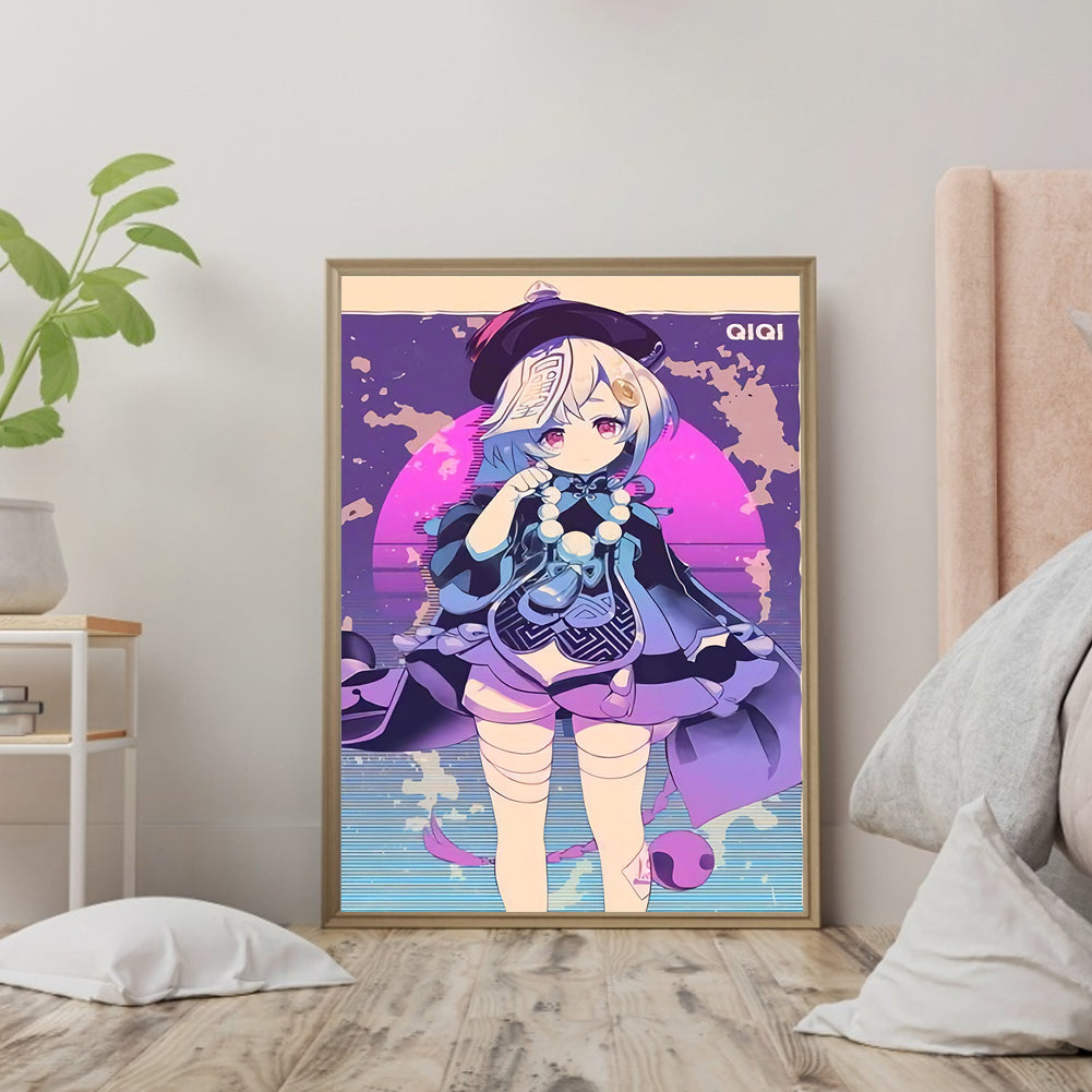 Genshin Anime - Full Round Drill Diamond Painting 30*40CM