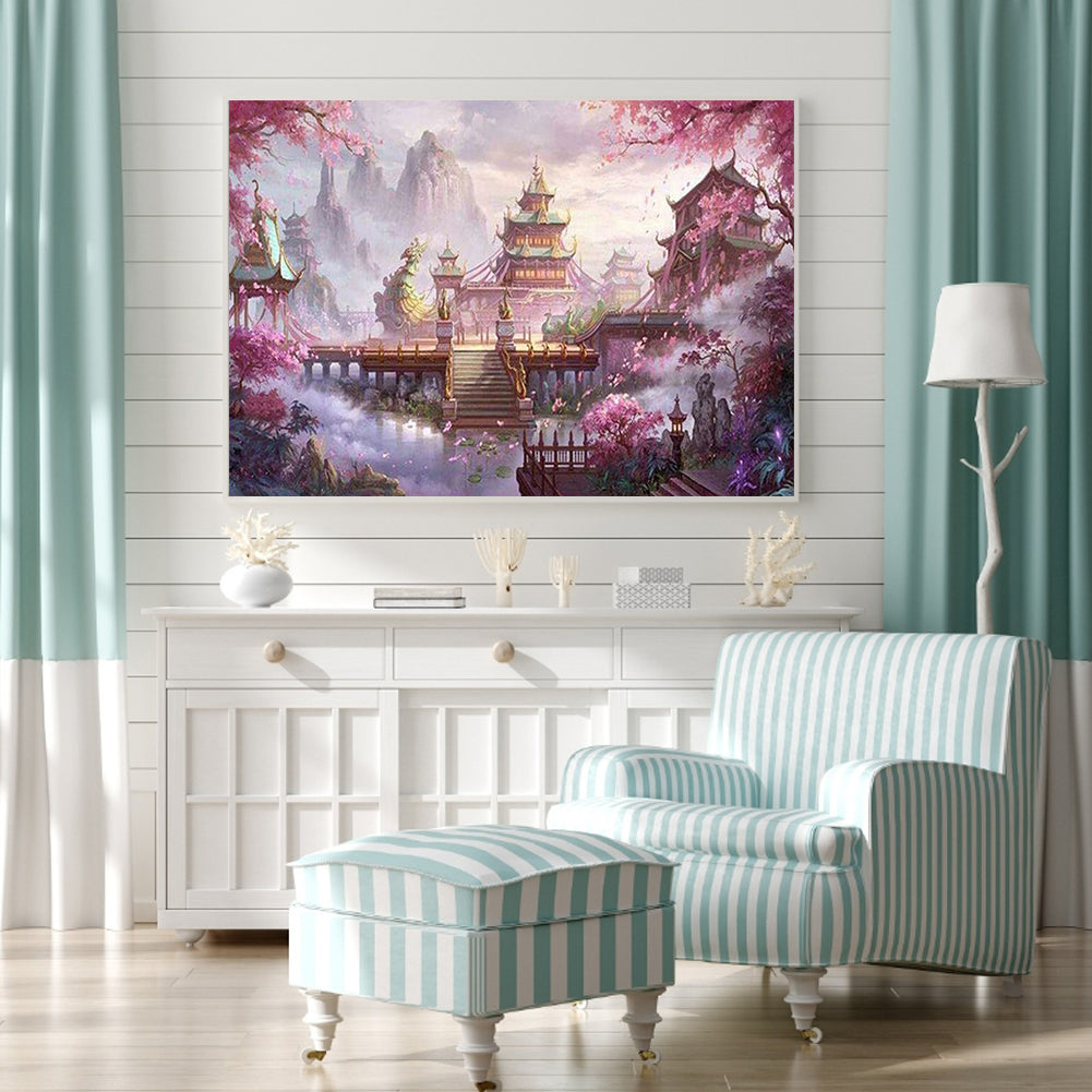 Heavenly Palace - Full Round Drill Diamond Painting 50*40CM