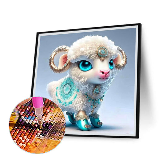 Zodiac Sheep - Full Round Drill Diamond Painting 30*30CM