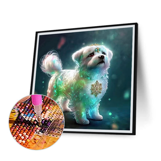 Zodiac Dog - Full Round Drill Diamond Painting 30*30CM