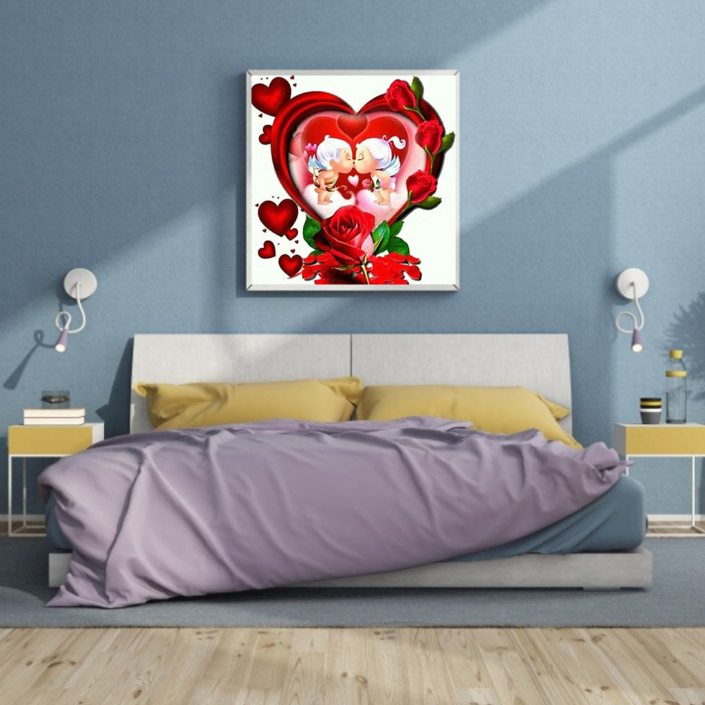 Love Cupid - Full Round Drill Diamond Painting 30*30CM