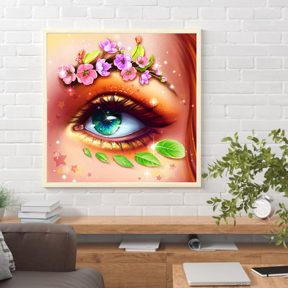 Charming Eyes - Full Round Drill Diamond Painting 30*30CM