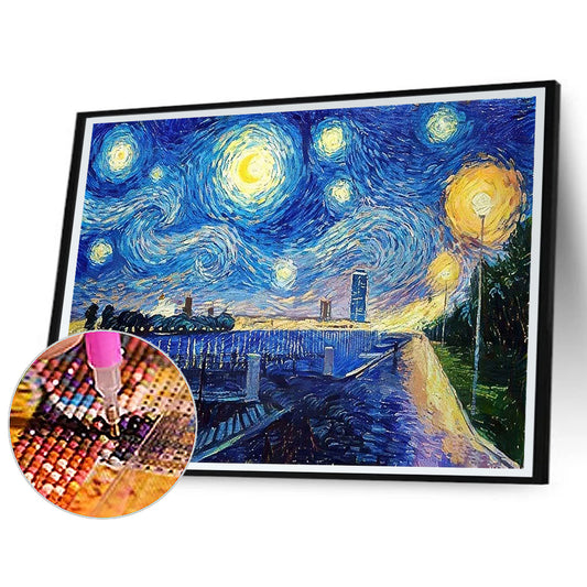 Van Gogh Starry Sky - Full Round Drill Diamond Painting 40*30CM