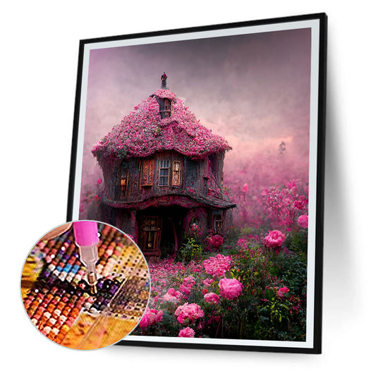 Huahai Fairy Tale House - Full Round Drill Diamond Painting 30*40CM
