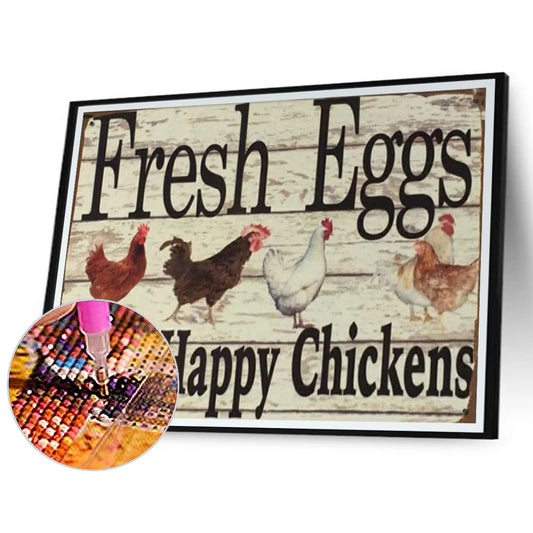 Rooster - Full Round Drill Diamond Painting 50*40CM