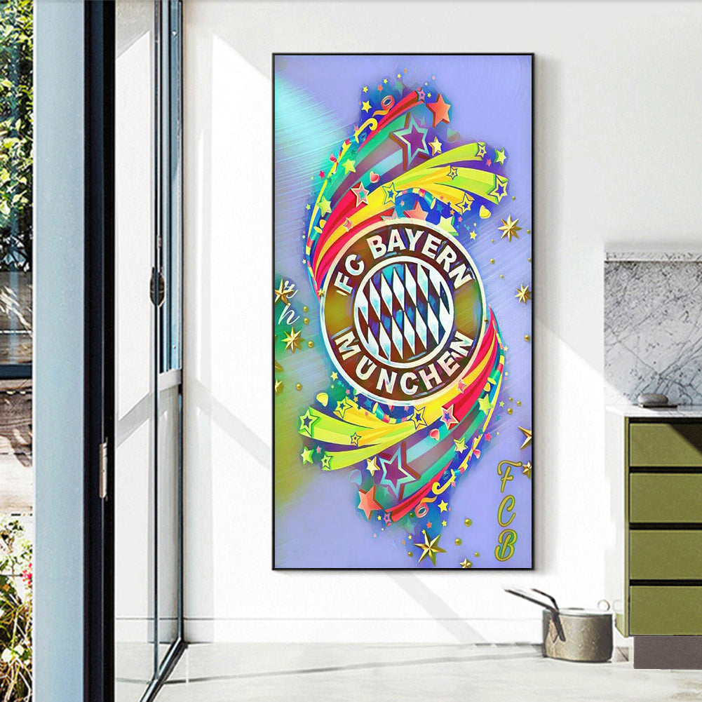 Bayern Munich Football Club - Full Round Drill Diamond Painting 30*50CM