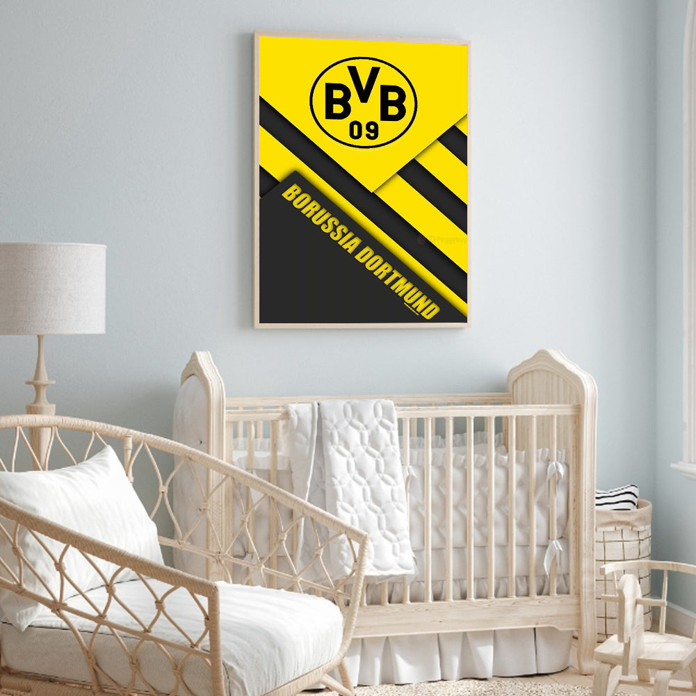 Dortmund Football Club - Full Round Drill Diamond Painting 30*40CM