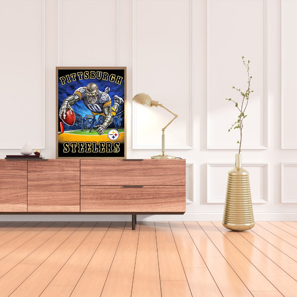 Pittsburgh Steelers Football Team - Full Round Drill Diamond Painting 30*40CM