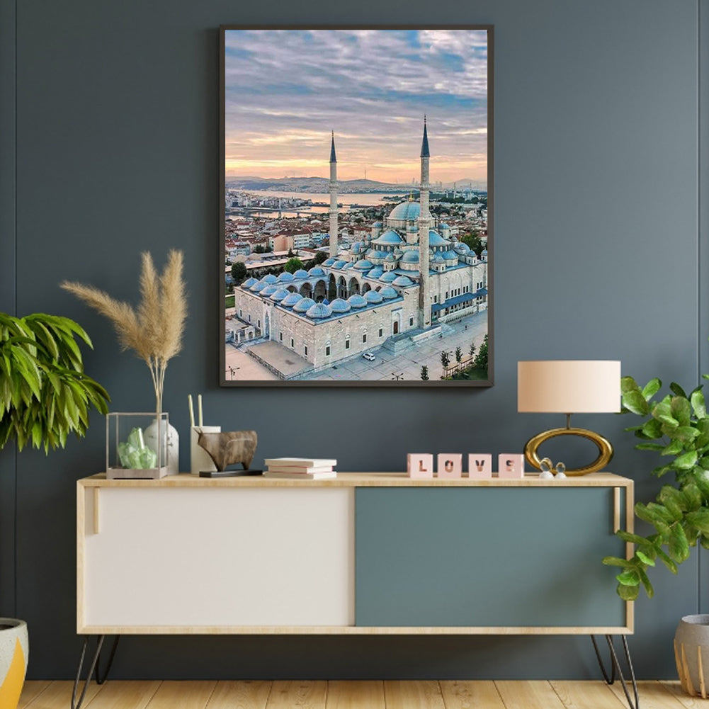 Fatih Mosque - Full Round Drill Diamond Painting 30*40CM