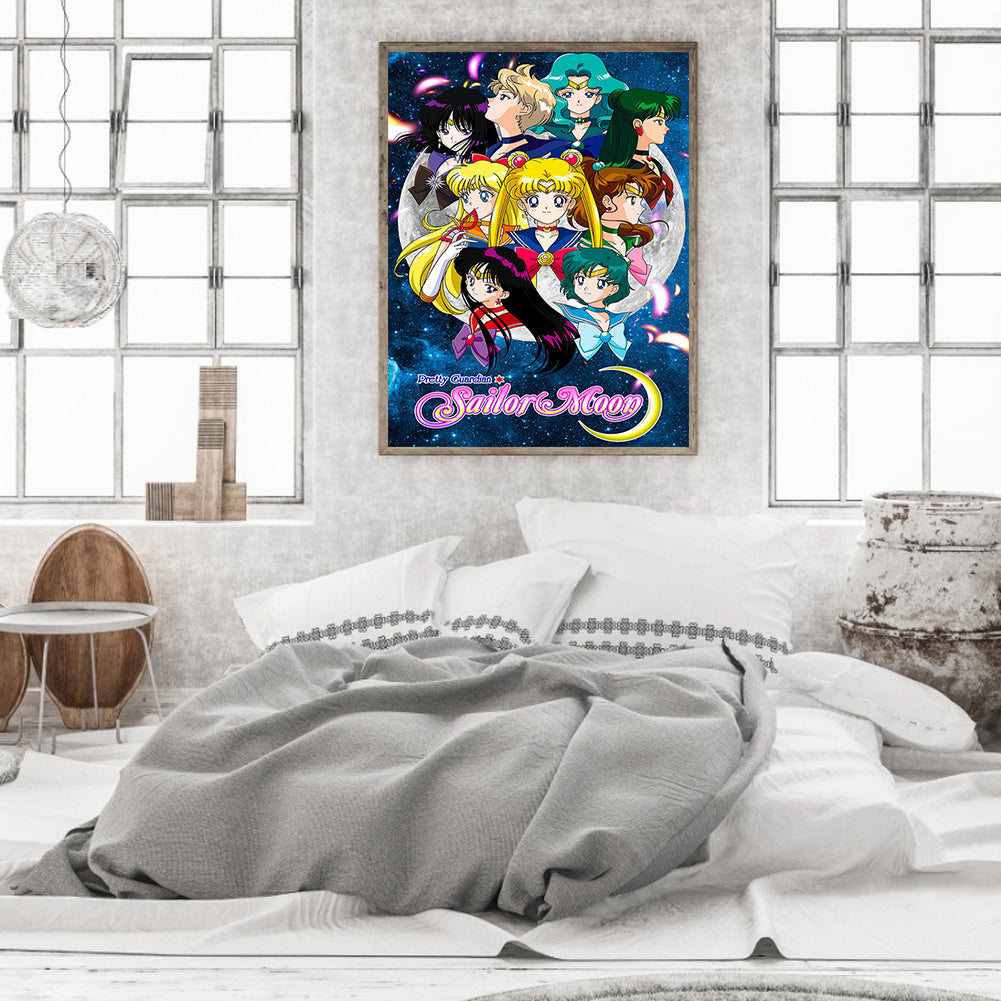 Sailor Moon Poster - Full Round Drill Diamond Painting 40*50CM