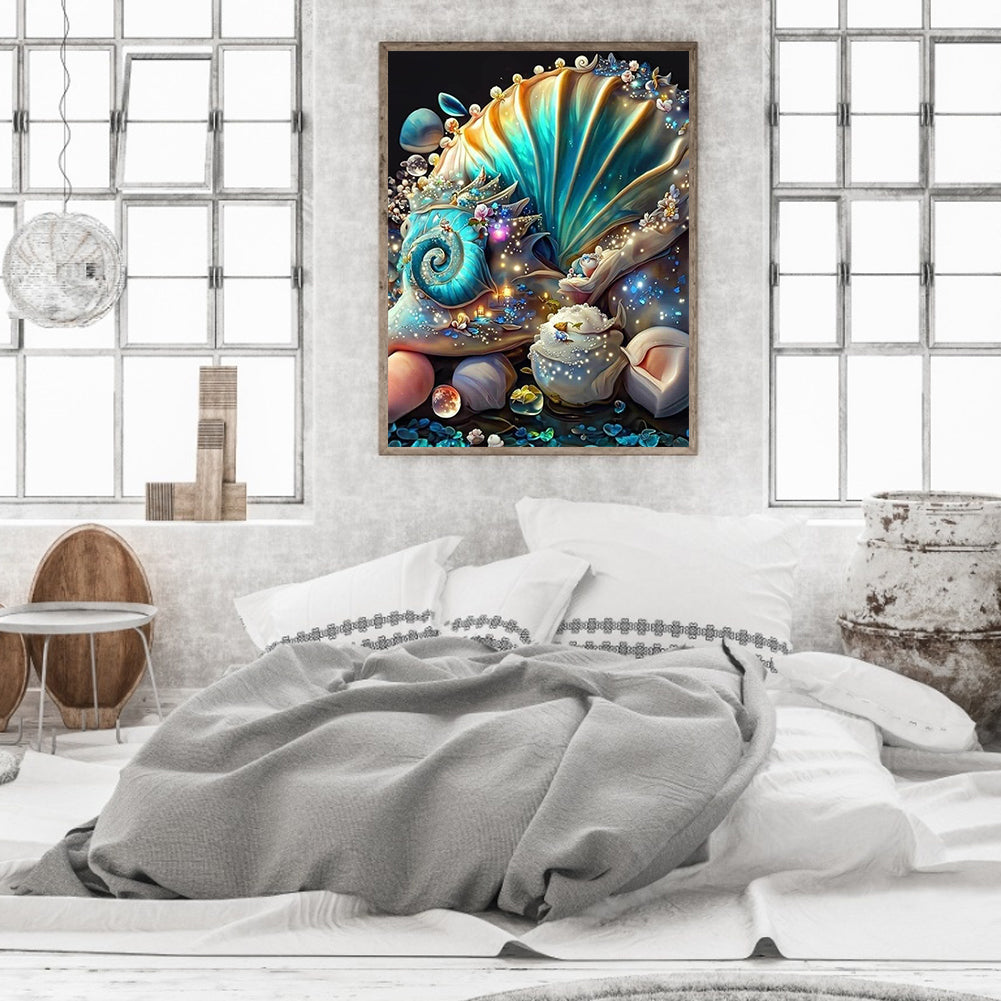 Dream Beach Shells - Full Round Drill Diamond Painting 30*40CM