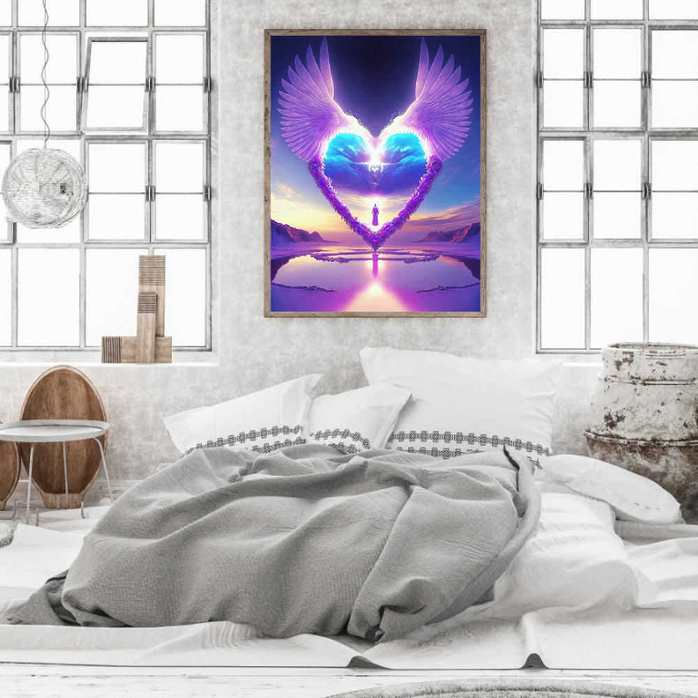 Beach Heart - Full Round Drill Diamond Painting 30*40CM