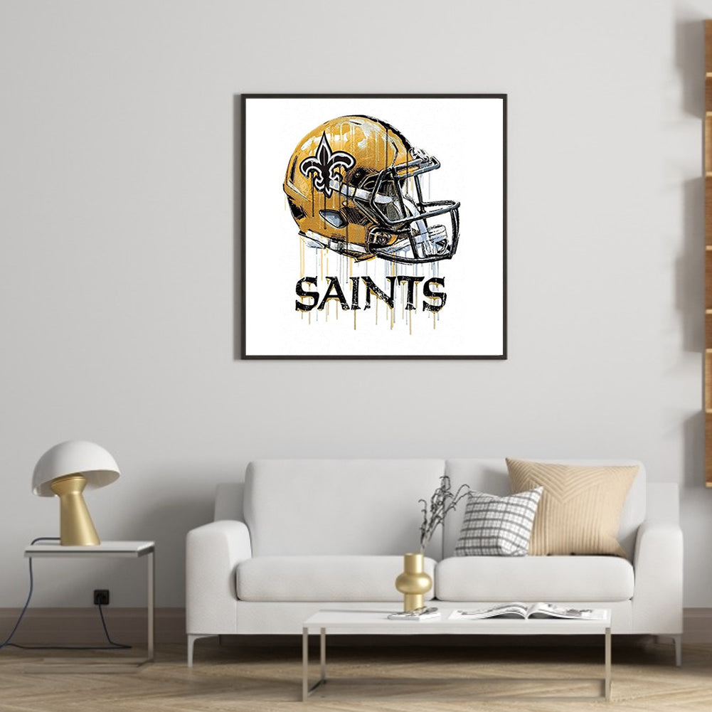 New Orleans Saints Football Team - Full Round Drill Diamond Painting 30*30CM