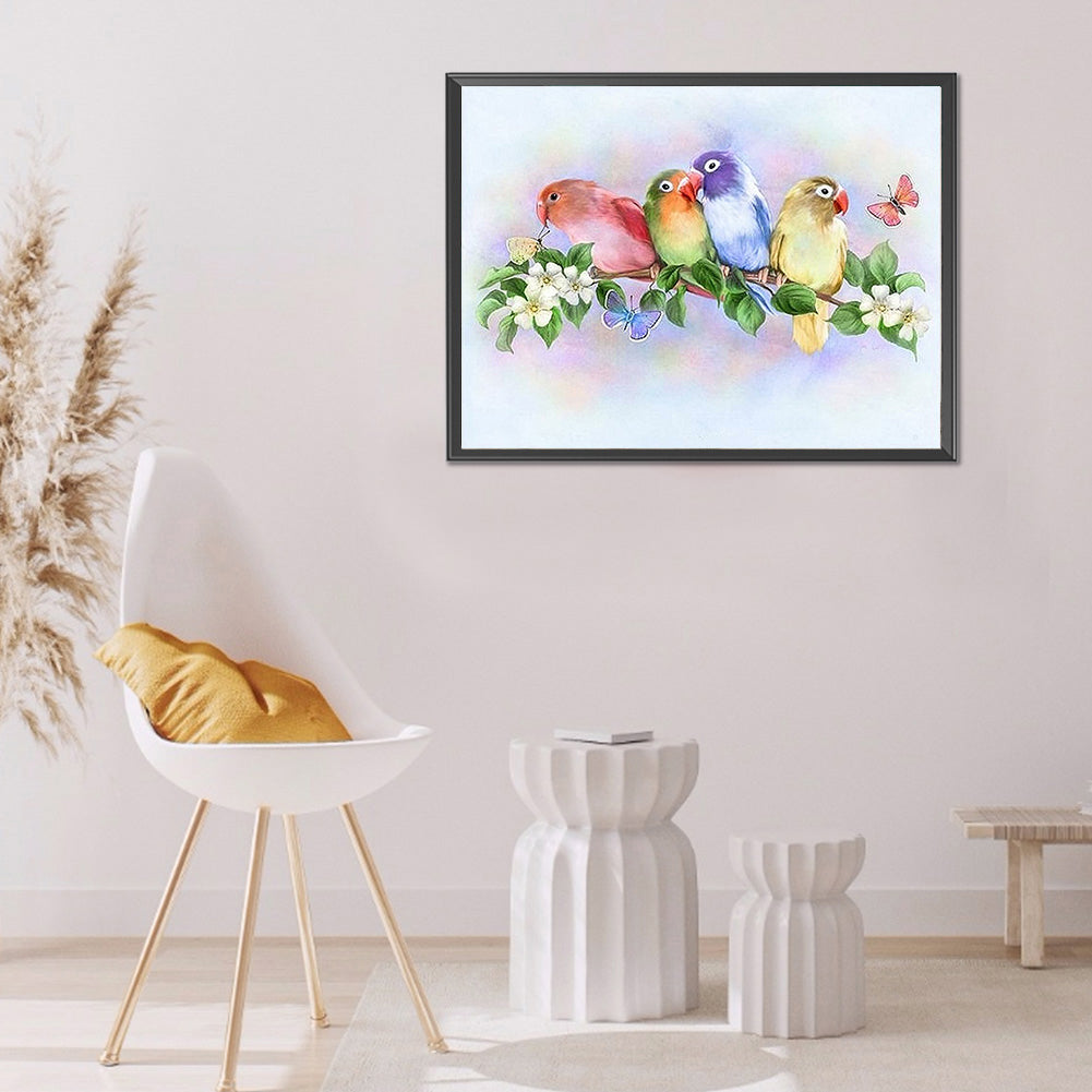 Parrot - Full Round Drill Diamond Painting 50*40CM