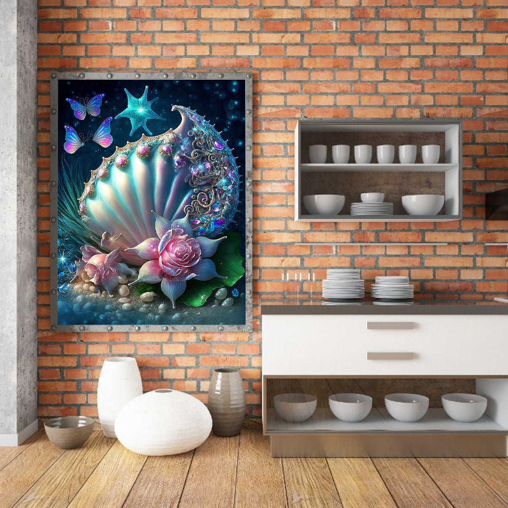 Sea Shell - Full Round Drill Diamond Painting 30*40CM