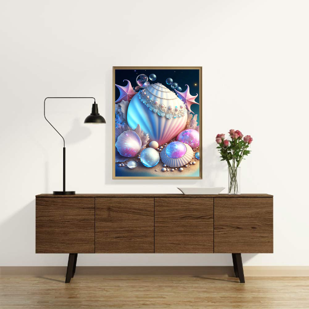 Sea Shell - Full Round Drill Diamond Painting 30*40CM