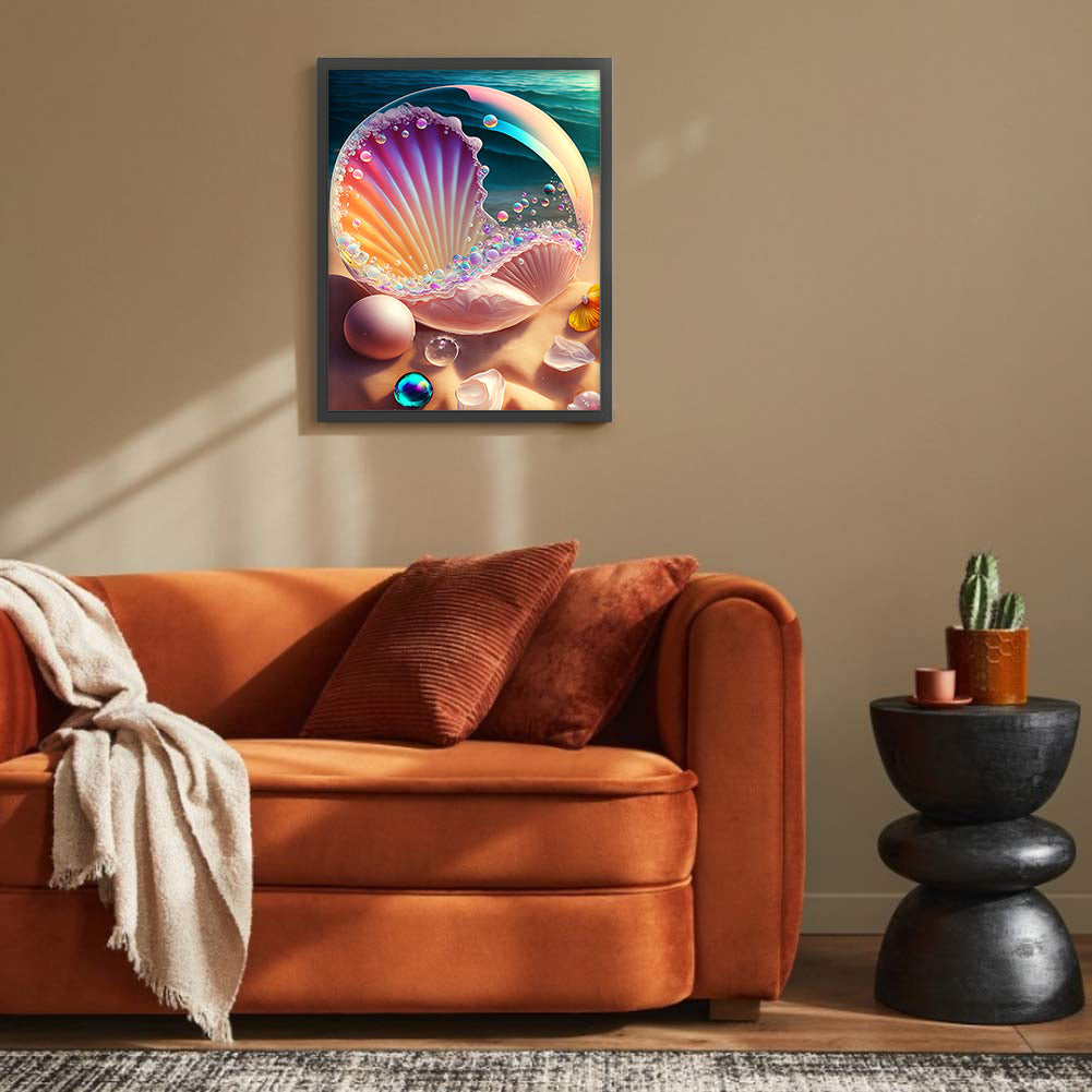 Sea Shell - Full Round Drill Diamond Painting 30*40CM