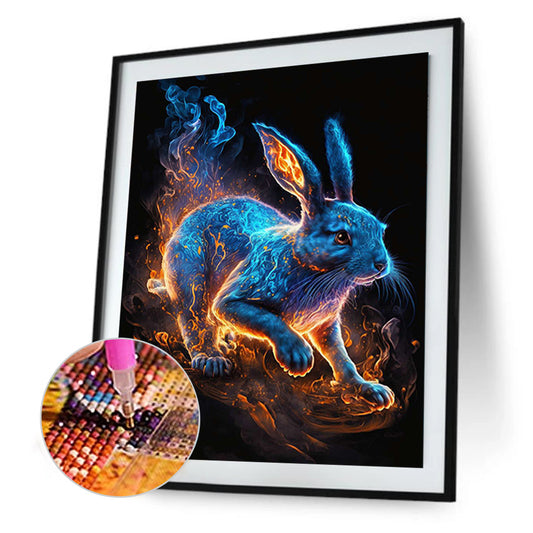 Fantasy Jade Rabbit - Full Round Drill Diamond Painting 30*40CM