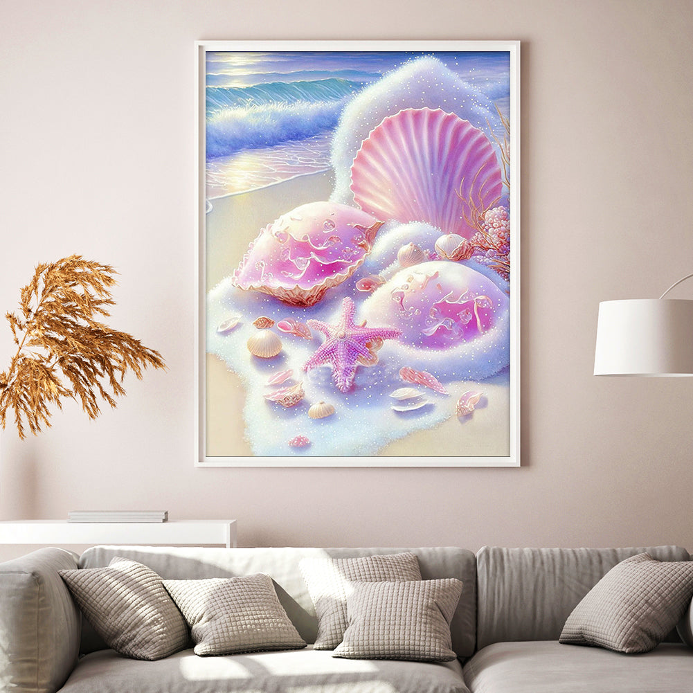 Beach Sea Shells - Full Round Drill Diamond Painting 40*50CM