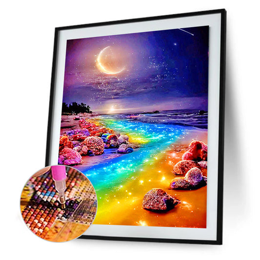 Rainbow Beach - Full Round Drill Diamond Painting 30*40CM