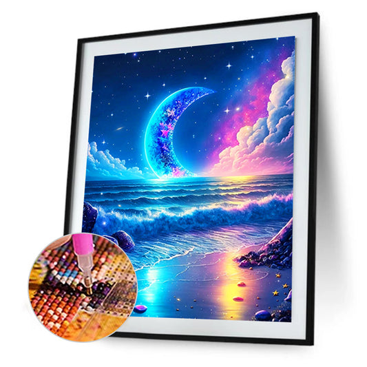 Rainbow Beach - Full Round Drill Diamond Painting 30*40CM