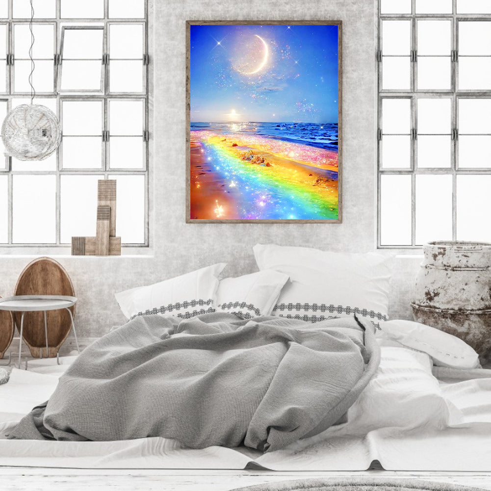Rainbow Beach - Full Round Drill Diamond Painting 30*40CM