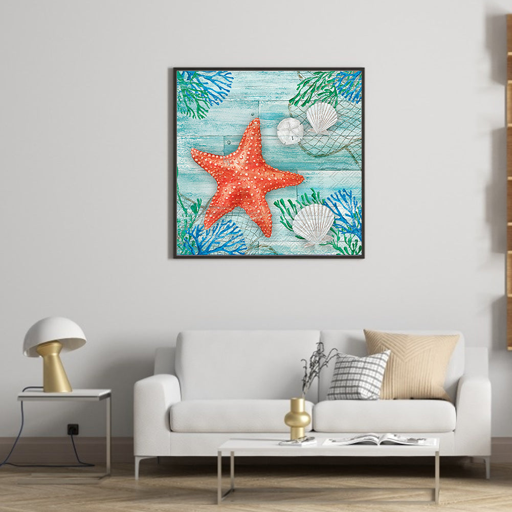 Sea Starfish - Full Round Drill Diamond Painting 40*40CM