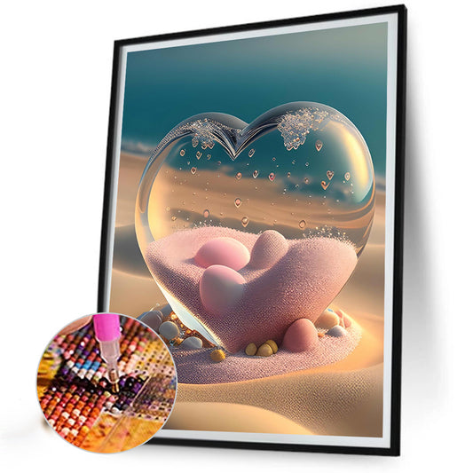 Beach Love - Full Round Drill Diamond Painting 30*40CM