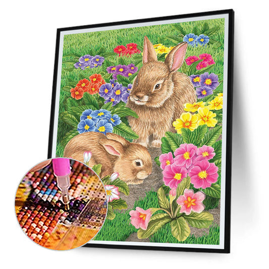 Easter Bunny - Full Round Drill Diamond Painting 30*40CM