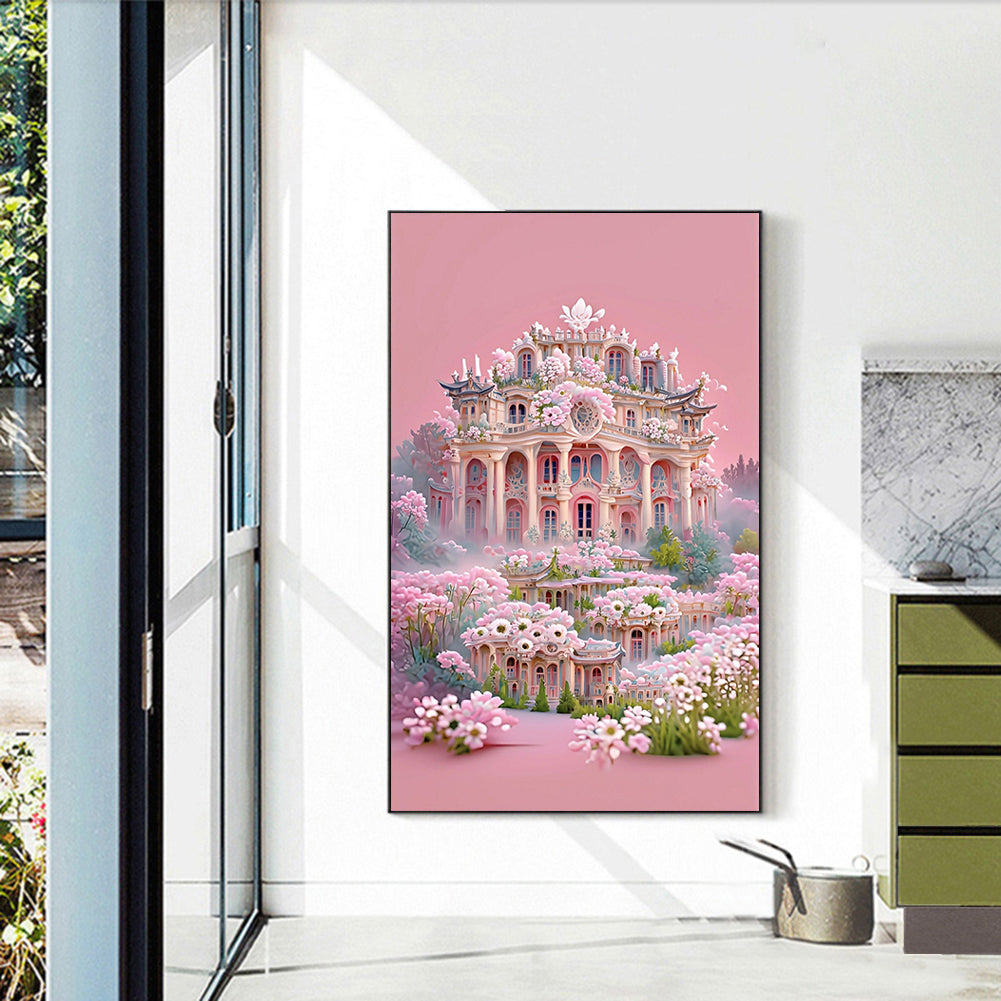 Little Daisy Palace - Full Round Drill Diamond Painting 45*70CM