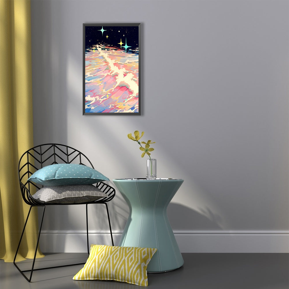 Shiny Beach - Full Round Drill Diamond Painting 40*60CM
