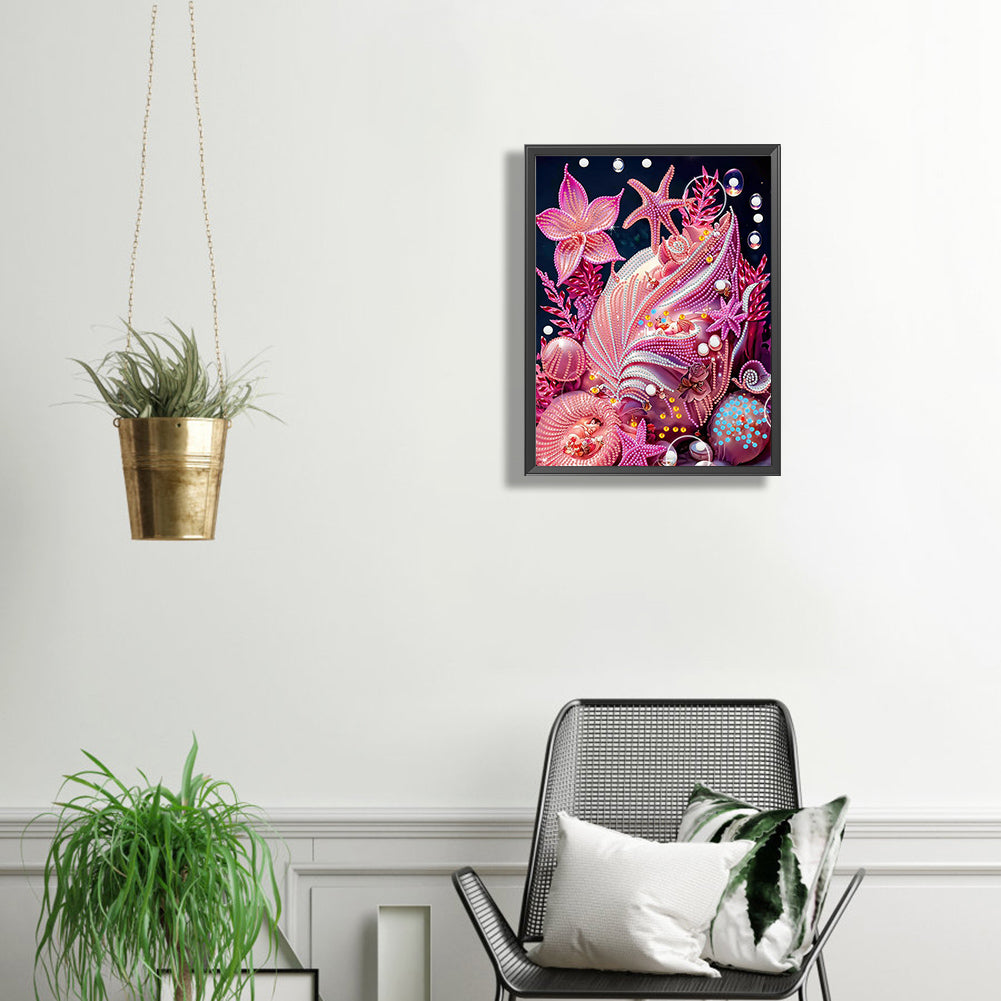 Dream Shell - Special Shaped Drill Diamond Painting 30*40CM
