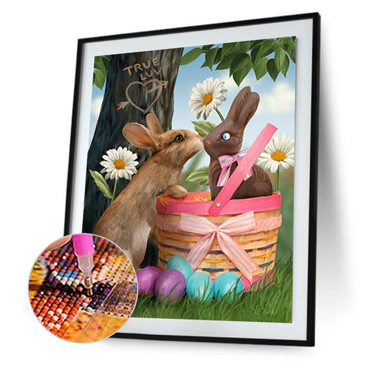 Easter Egg Bunny - Full Round Drill Diamond Painting 30*40CM