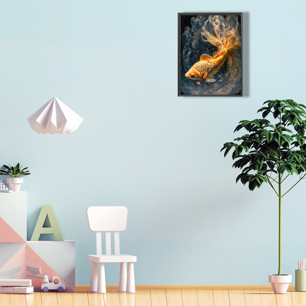 Mystery Goldfish - Full Round Drill Diamond Painting 30*40CM