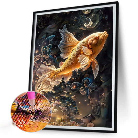 Mystery Goldfish - Full Round Drill Diamond Painting 30*40CM